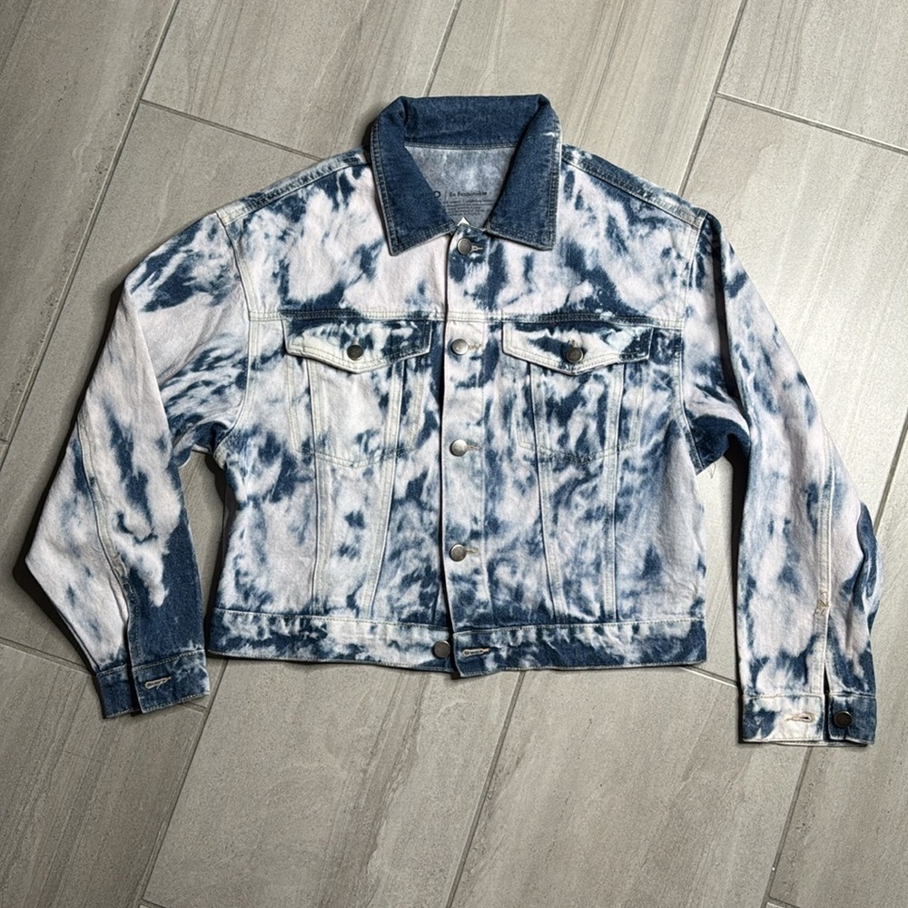 BP.‎ Stylish Denim Jacket - Blue Tie-Dye